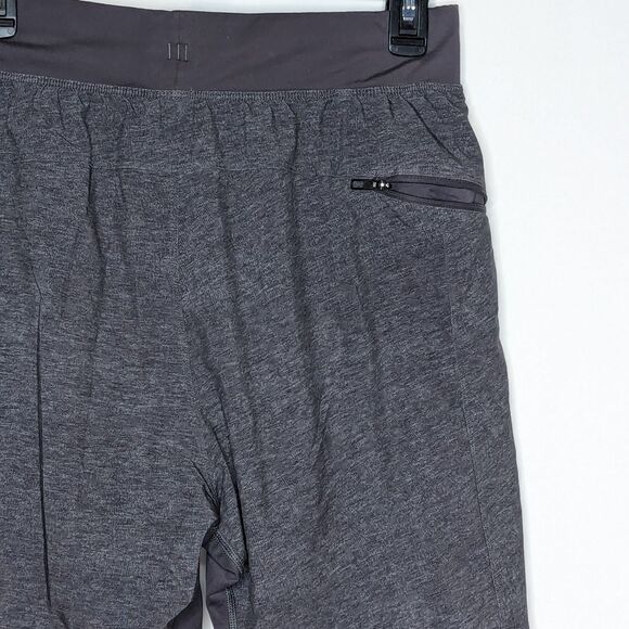 Lululemon T.H.E. Short *Linerless 7" Heathered Texture Printed Greyt Deep Coal - Picture 4 of 5